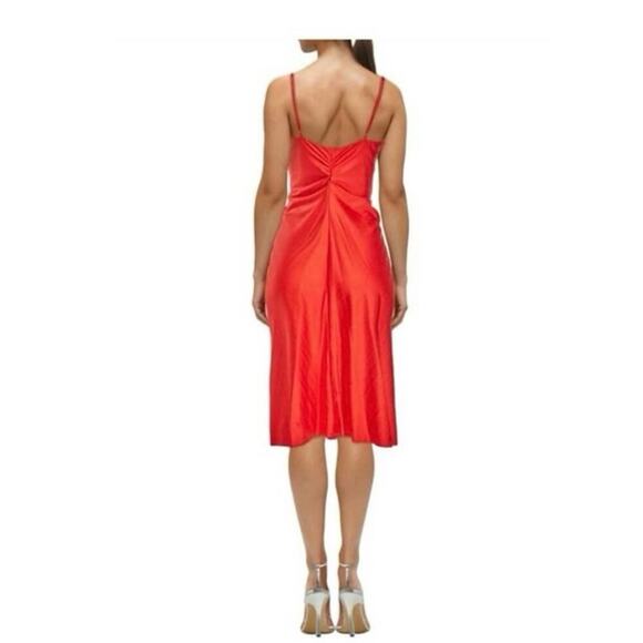 NWT Delfi Collective Rushed V neck  Marilyn Red Holiday Valentine Dress Small - Picture 2 of 10